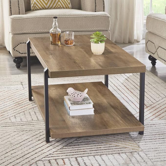 FOLUBAN Industrial Coffee Table - Image 7