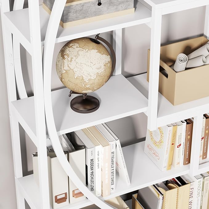 Tribesigns Bookshelf, Modern 5-Tier Etagere Bookcase, 70.8 inch Tall Bookshelf - Image 6