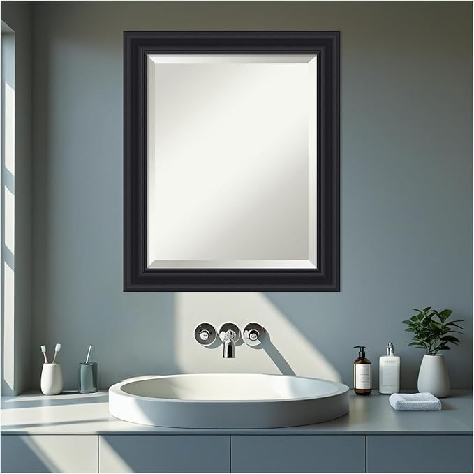 Amanti Art Black Bathroom Mirror - Image 6