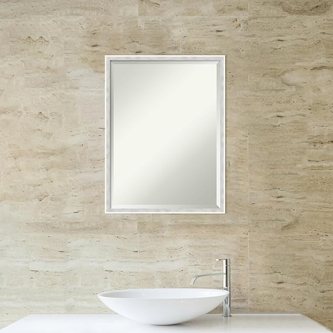 Amanti Art White Bathroom Mirror - Image 6