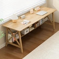 Extra Long Desk with Bookshelf by NELYE