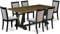 East West Furniture V677MZ606-7 7 Piece Modern Dining Table Set Consist of a by EastWestFurniture