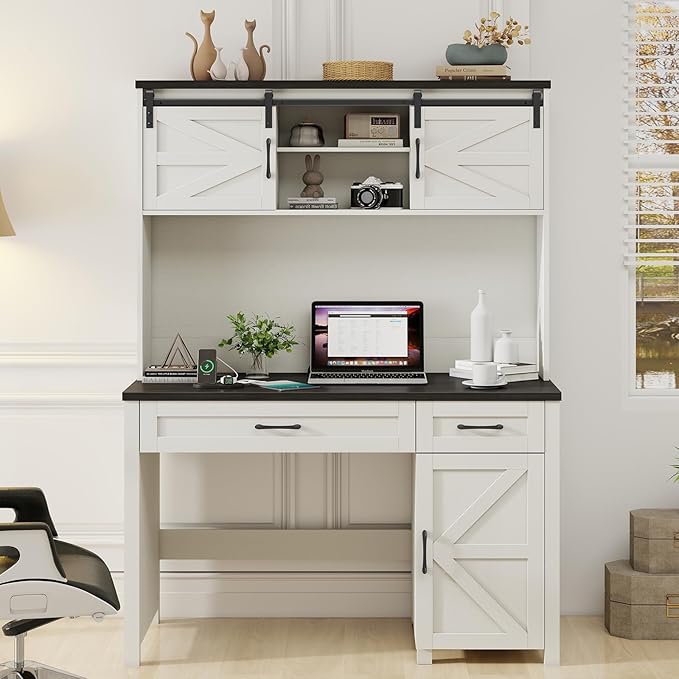 Farmhouse 47" Executive Desk, Computer Desk by Vabches