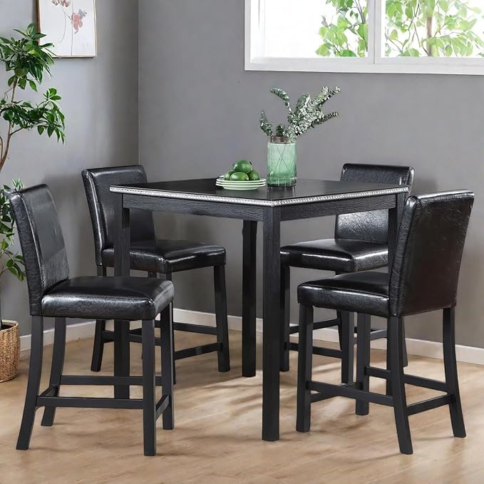 Dining Table Set for 4, 5-Piece Dining Room Table Set - Image 5