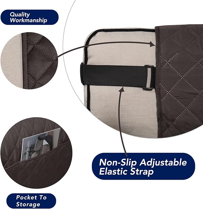PureFit Reversible Sofa Couch Cover Water Resistant Couch Covers - Image 3