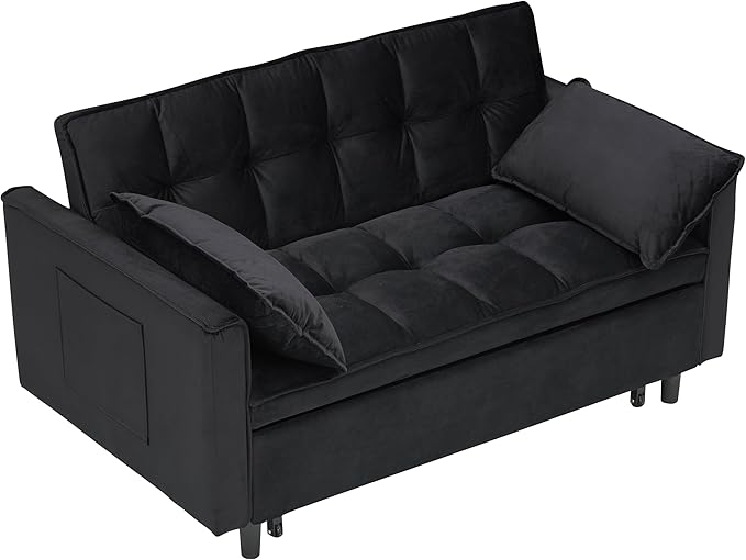 Ball & Cast 55" Convertible Sleeper Sofa Bed, Convertible Pull Out Couch - Image 7