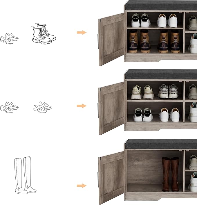 2-Tier Storage Bench, Shoe Bench - Image 5