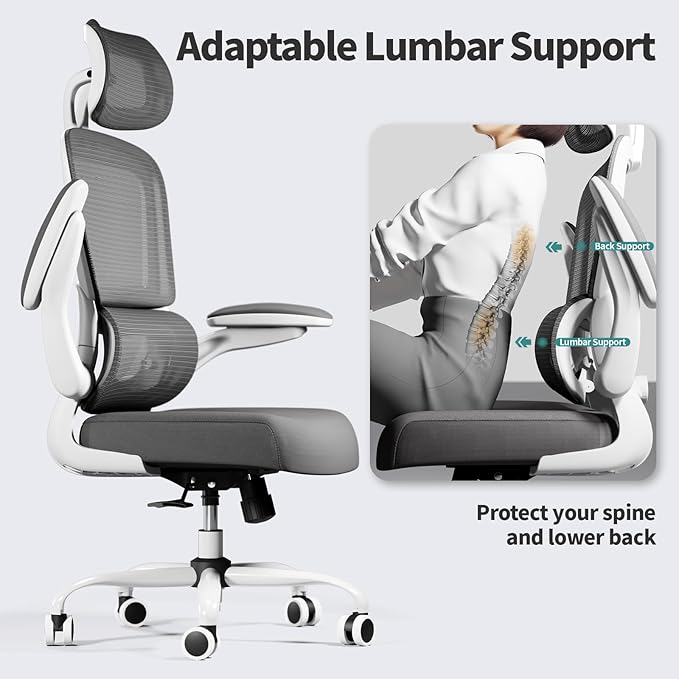 TRALT Office Chair Ergonomic Desk Chair, 330 LBS Home Mesh Office Desk Chairs - Image 6
