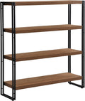 4 Tier Bookshelf Rustic Industrial Bookcase by FIVEGIVEN
