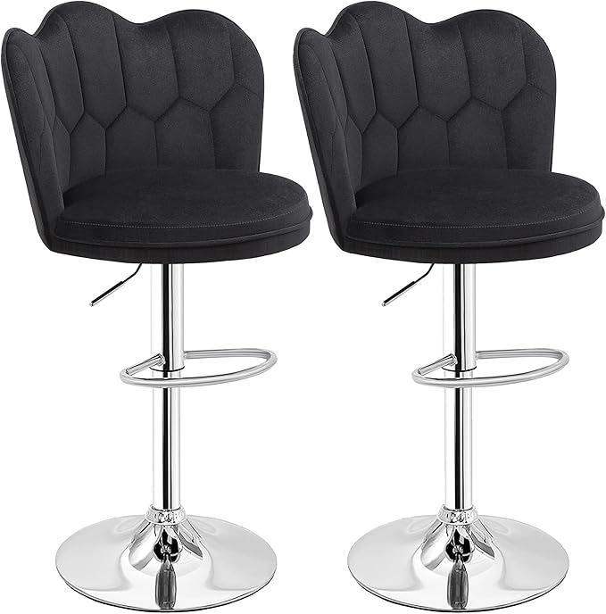 VECELO Bar Stools Set of 2, Adjustable Barstools by VECELO