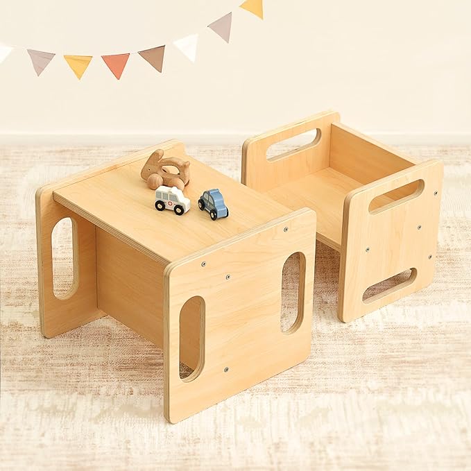 OOOK Montessori Weaning Table and Chair Set, Kids Activity Table and Chair Set - Image 2