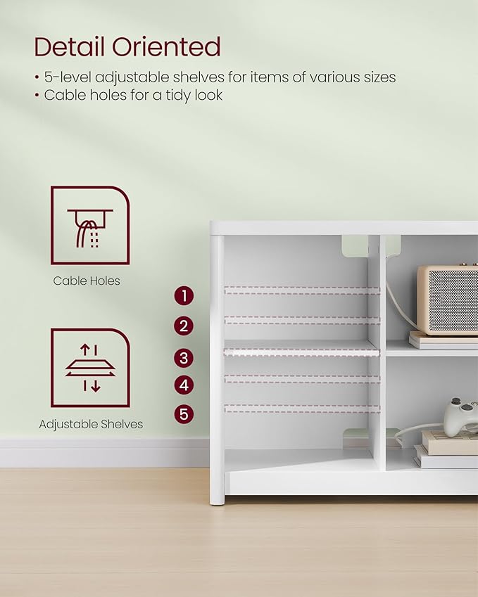 VASAGLE TV Stand for TVs up to 75 Inches, Entertainment Center - Image 6
