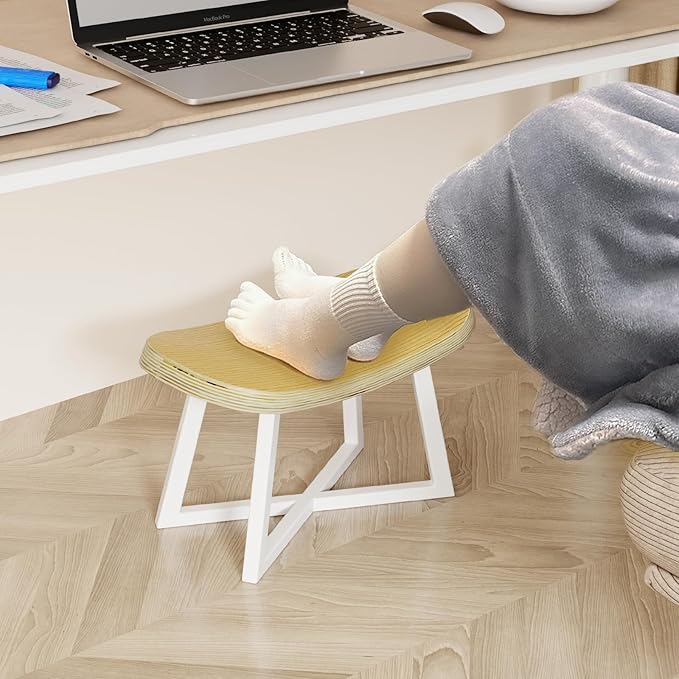 Wooden Step Stool，Foot Rest for Adult&Children, Short Stool for Under Desk - Image 9