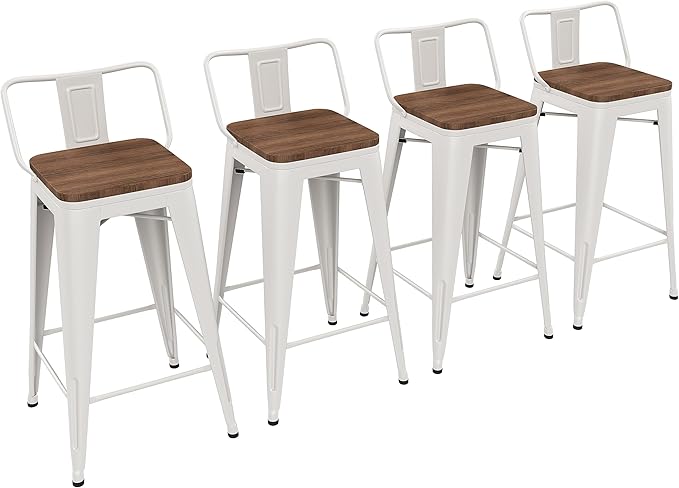 Yongchuang 24 inch Barstools Set of 4 Counter Height Bar Stools Farmhouse by YongchuangInternational