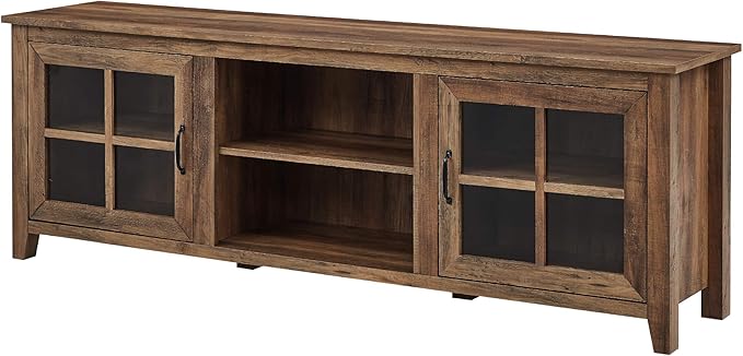 Walker Edison Portsmouth Classic 2 Glass Door TV Stand - Image 6