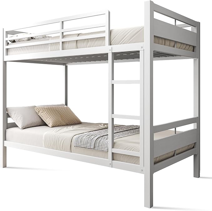 Feonase Metal Bunk Bed Twin Over Twin - Image 8