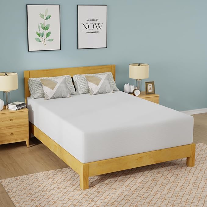 FDW | 14 Inch Queen Mattress | Medium Firm | Gel Memory Foam Mattress | White | - Image 3