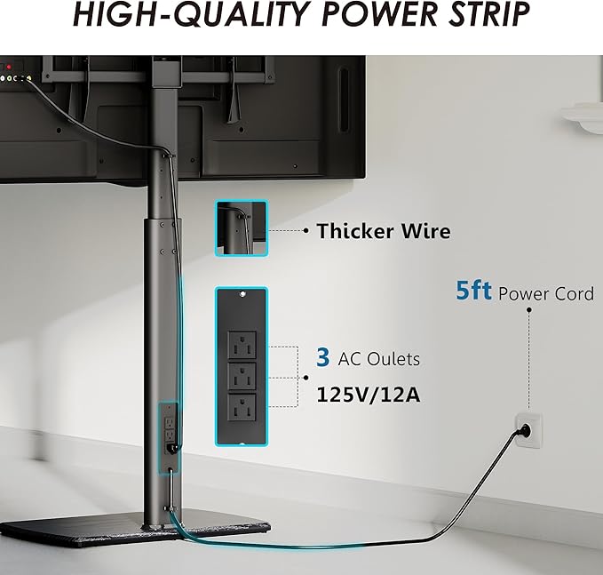 FITUEYES Tall TV Floor Stand - Image 5