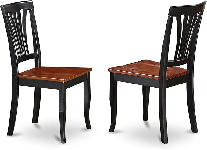 East West Furniture NDAV5-BCH-W 5 Piece Dining Table Set - Image 4