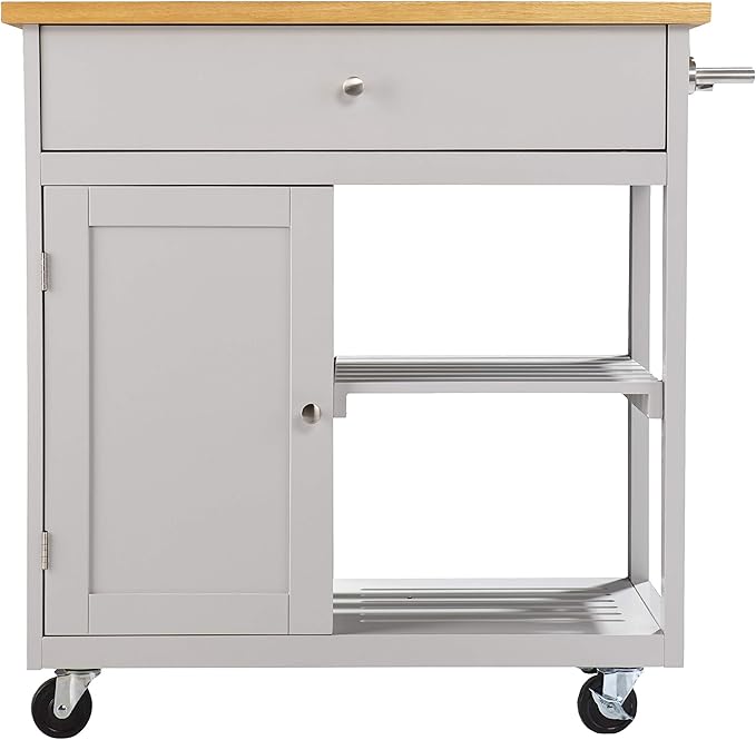 SEI Furniture Rolling w/Storage Kitchen Island - Image 2