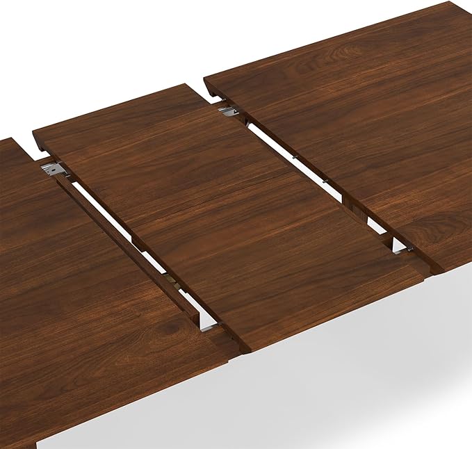SIMPLIHOME Colby Extendable Dining Table, Solid Wood Walnut Veneer in Walnut - Image 8