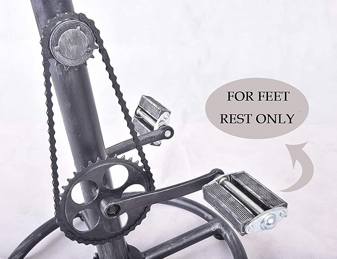 Topower Vintage DIY Bar Stool Bicycle Chain Iron Pedal Retro Industrial Height - Image 7