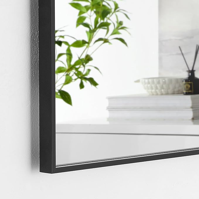 55x36 Inch Black Bathroom Mirror - Image 3
