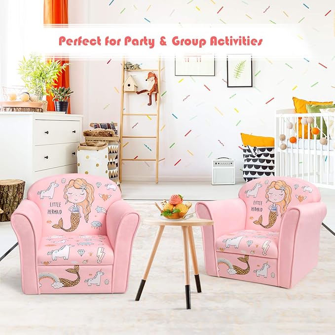 Costzon Kids Couch, Children's Sofa Armrest Chair - Image 2