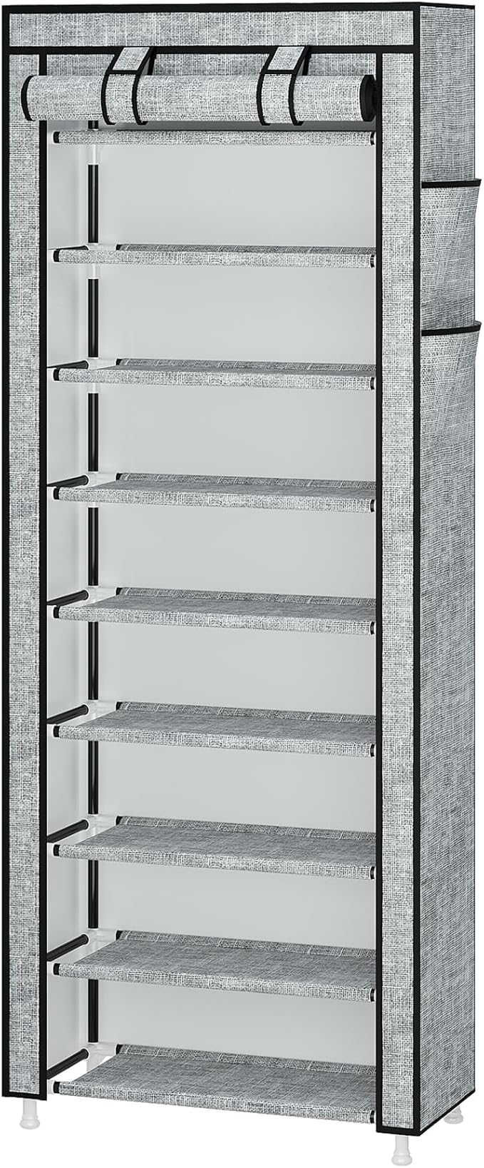 Calmootey 9 Tier Shoe Rack Organizer, Portable Shoe Shelf - Image 4