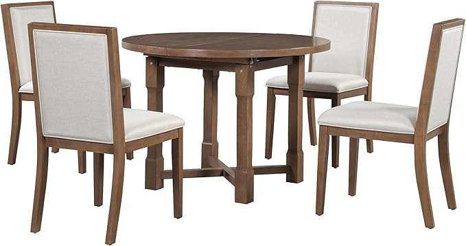 Ball & Cast Farmhouse 5 Pieces Dining Table Set - Image 10