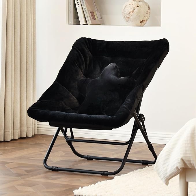 Welnow Comfy Saucer Chair, Oversized Folding Reading Chair - Image 9