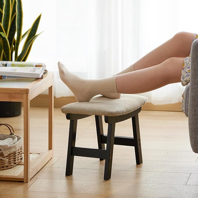 Foot Stool Ottoman Foot Rest Under Desk, Small Stool - Image 4