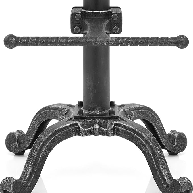 Diwhy Rustic Industrial Farmhouse Tractor Seat Adjustable Bar Stool Industrial - Image 8