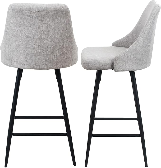 BTEXPERT Set of 2 Pack, Premium upholstered Dining 25" Seat Height High Back - Image 4
