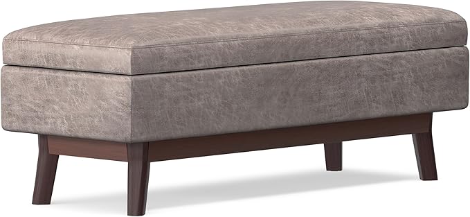 SIMPLIHOME Owen 48 inch Wide Mid Century Modern Rectangle Rectangular Storage - Image 7