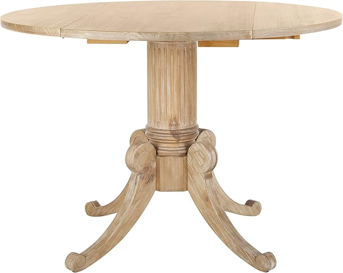 Safavieh Home Forest Traditional Rustic Natural Drop Leaf Dining Table by SAFAVIEH