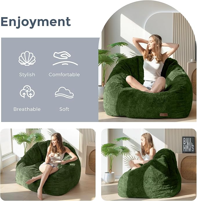 MAXYOYO Giant Bean Bag Chair, Oversized Bean Bag Couch - Image 3