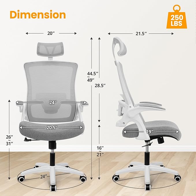 NEO CHAIR Ergonomic Office Desk Chair High Back Computer Gaming Mesh Chair - Image 2