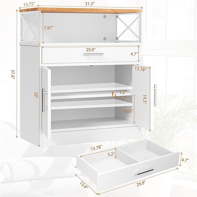 Shintenchi Kitchen Buffet Cabinet - Image 3