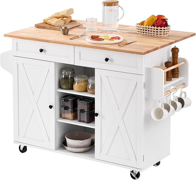 VEVOR Kitchen Island Cart, - Image 9