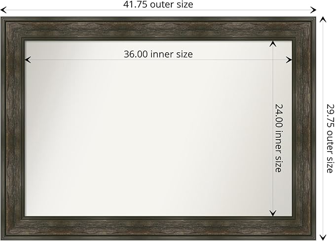 Amanti Art Grey Bathroom Mirror - Image 4