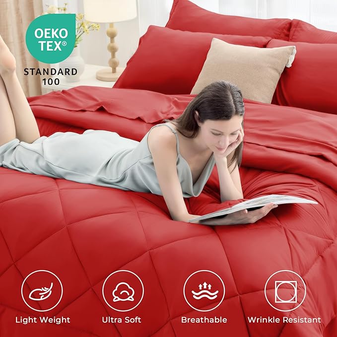 HEVUMYI Red Queen Comforter Set - Image 2