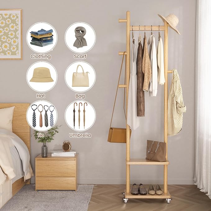 Coat Rack Freestanding Clothing Rack - Image 5