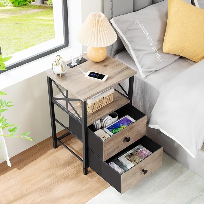 AMHANCIBLE Night Stand, Nightstand - Image 4