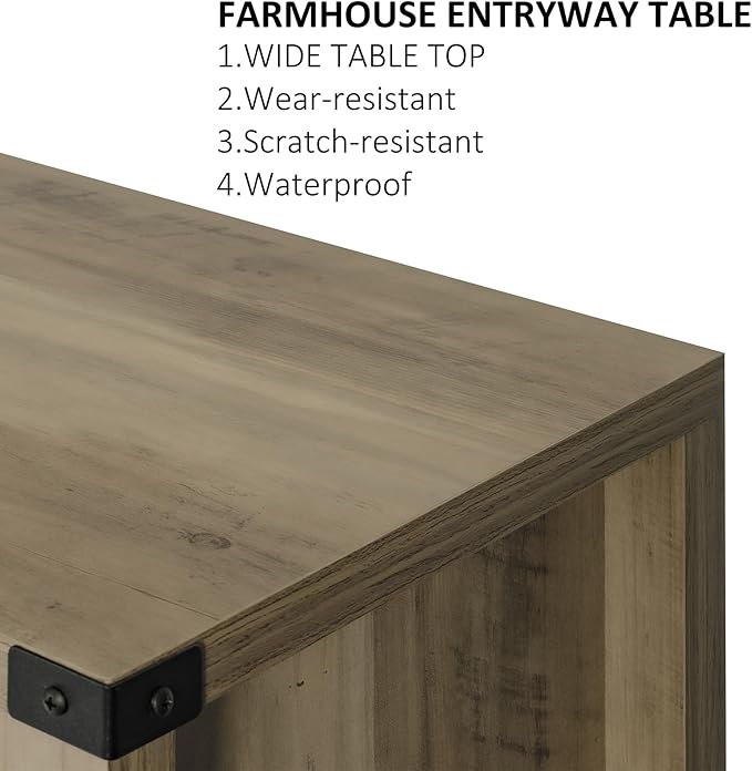 Sofa Table Console Table, Coffee Bar Cabinet, 31.5 L x 13.8 D x 34.65 H - Image 7