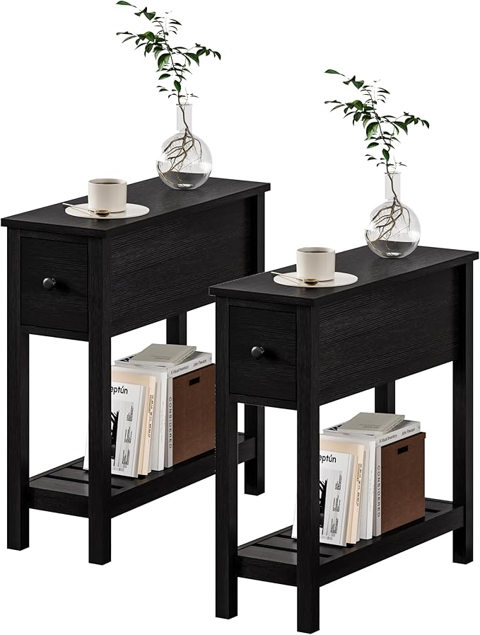 ChooChoo Narrow End Table, Small Side Table by ChooChoo