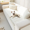 OTOB Couch Covers for 3 Cushion Sofa Pet Friendly, Plush Fuzzy Non Slip Sofa by OTOB