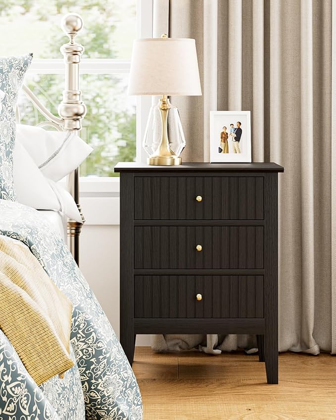 Fluted Nightstand, Farmhouse Night Stand - Image 8