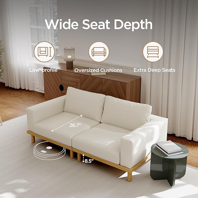 Acanva Minimalist Modular Sectional Sofa - Image 6