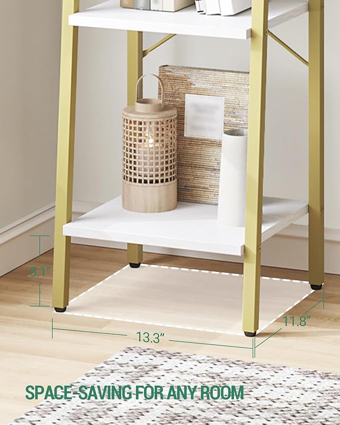 Ladder Shelf, Bookshelf Bookcase, Freestanding Corner Storage Shelve - Image 5